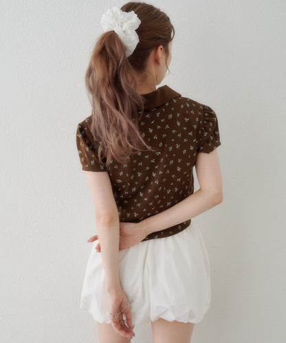 Kastane flower polo tee - Image 28