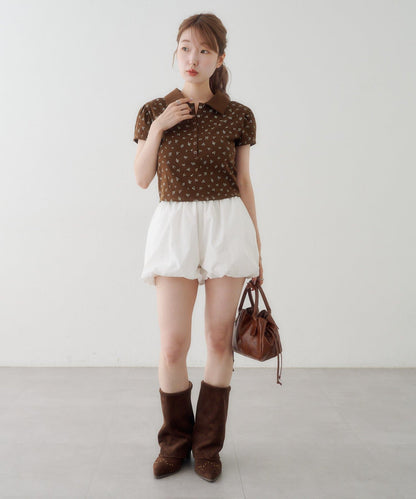 Kastane flower polo tee - Image 29