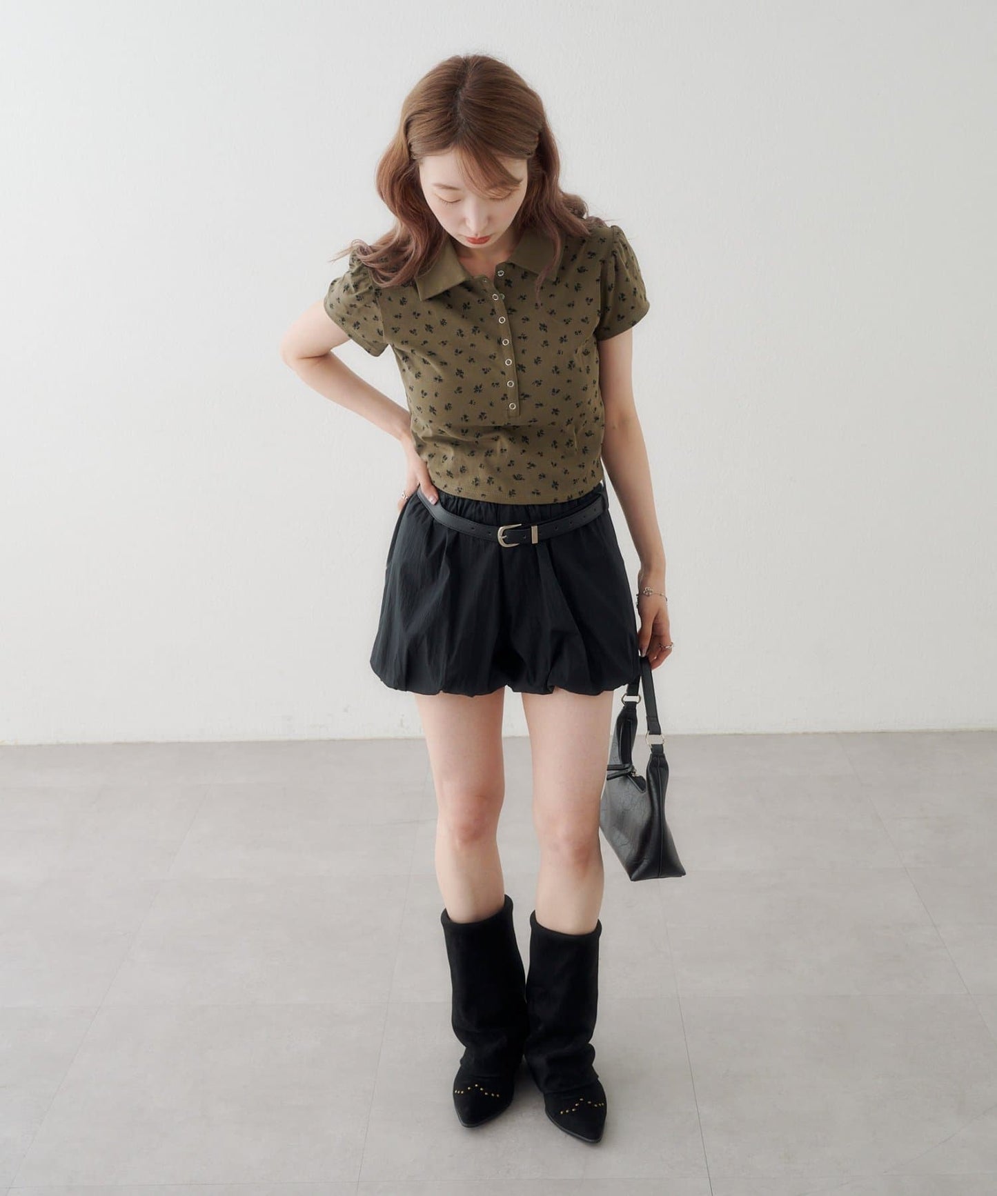 Kastane flower polo tee - Image 41