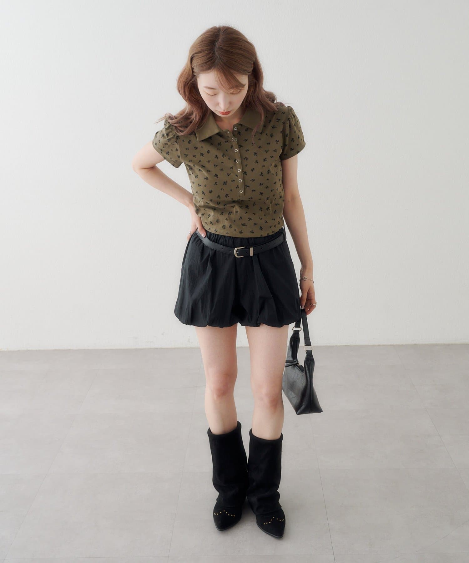 Kastane flower polo tee - Image 41