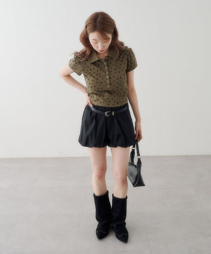 Kastane flower polo tee - Image 41