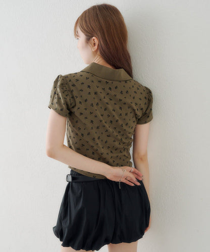 Kastane flower polo tee - Image 37