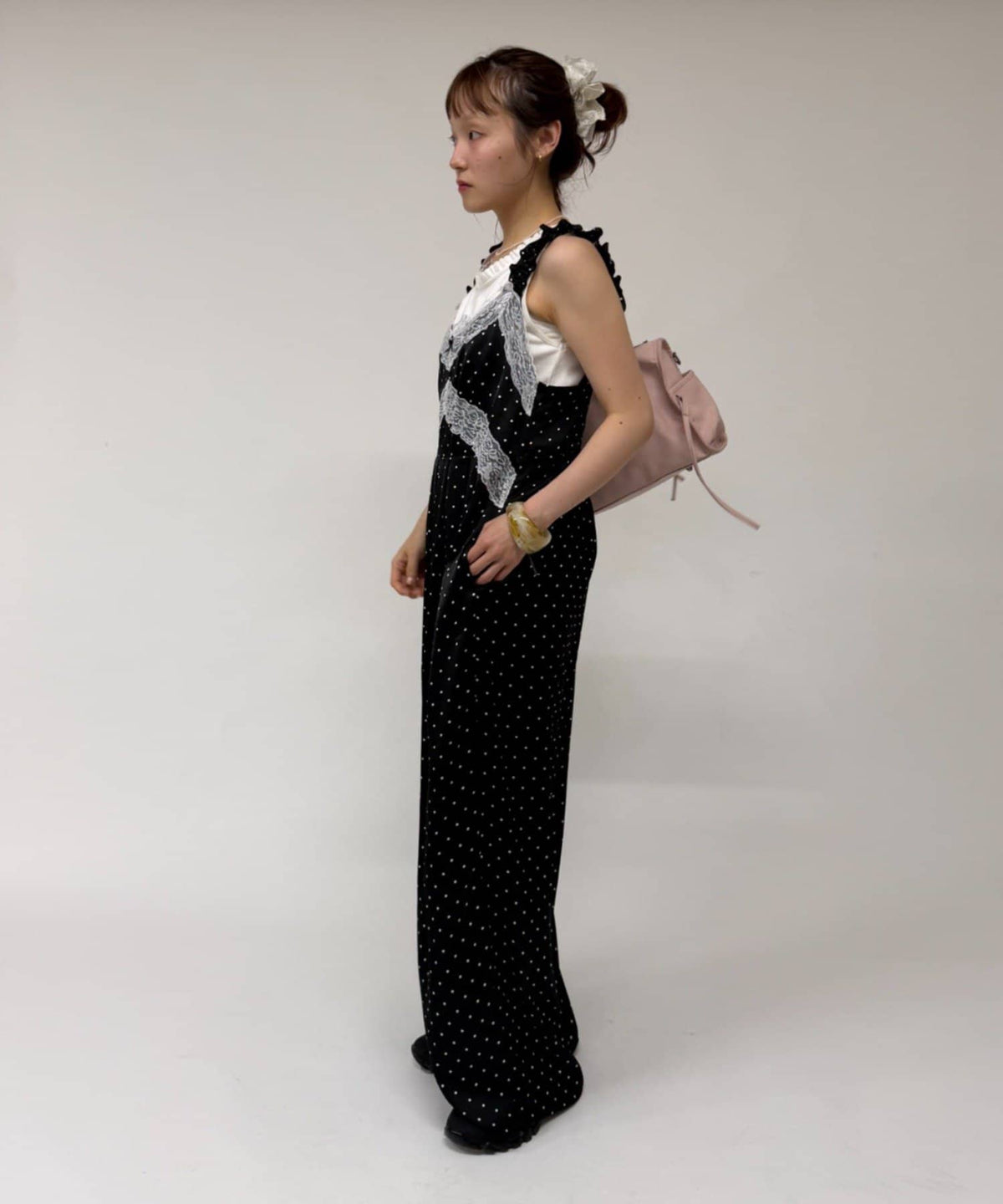 w closet 波點吊帶連身褲 - Image 12