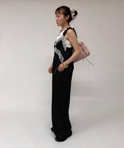 w closet 波點吊帶連身褲 - Image 12