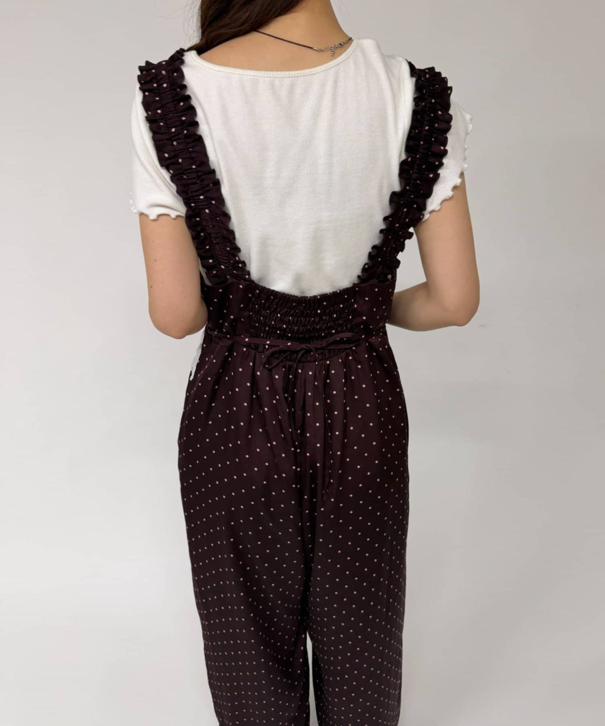 w closet 波點吊帶連身褲 - Image 17