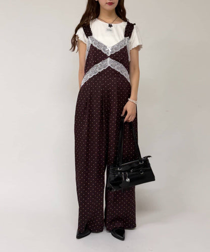 w closet 波點吊帶連身褲 - Image 18