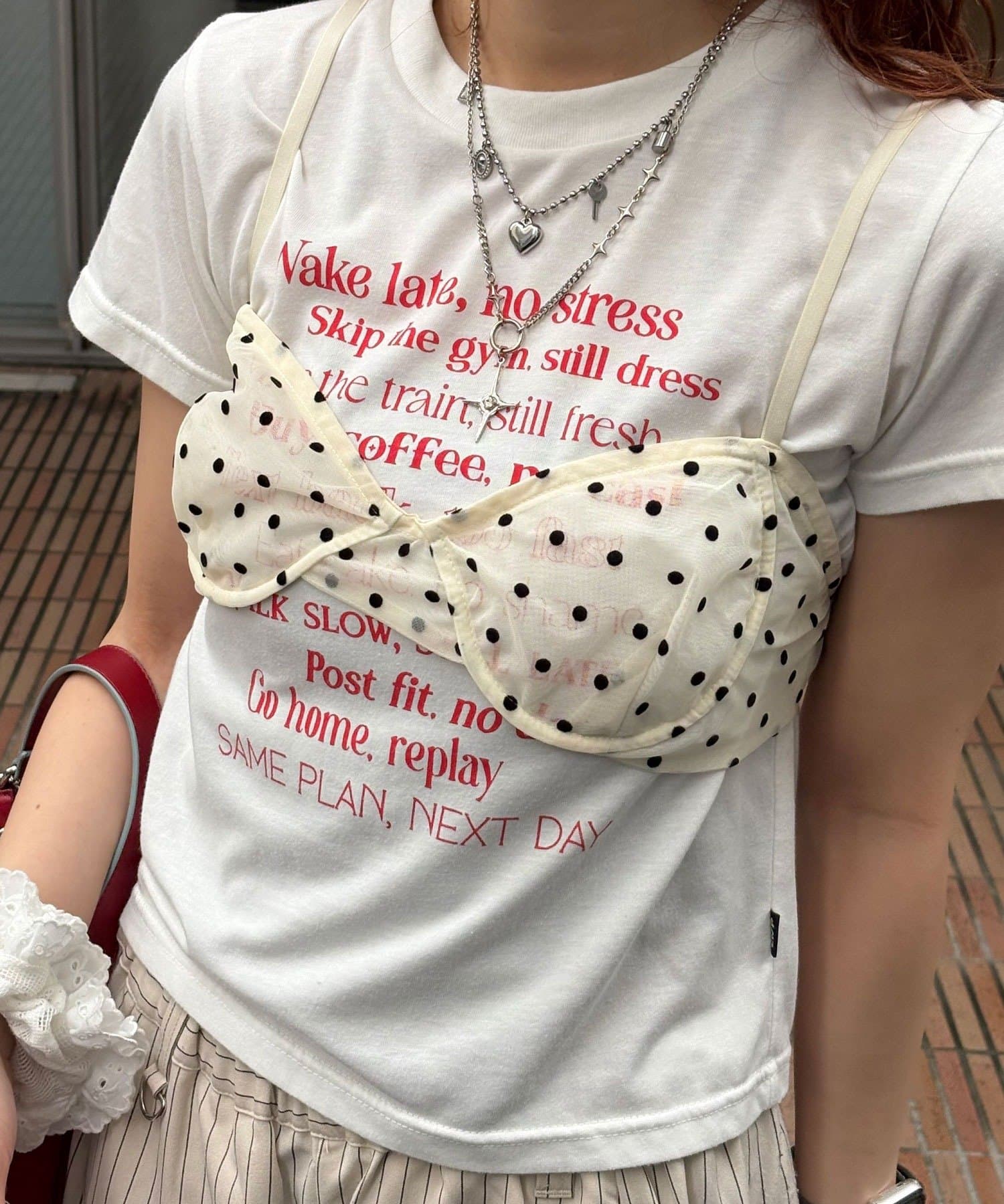 CIAOPANIC 波點薄紗Bustier - Image 6