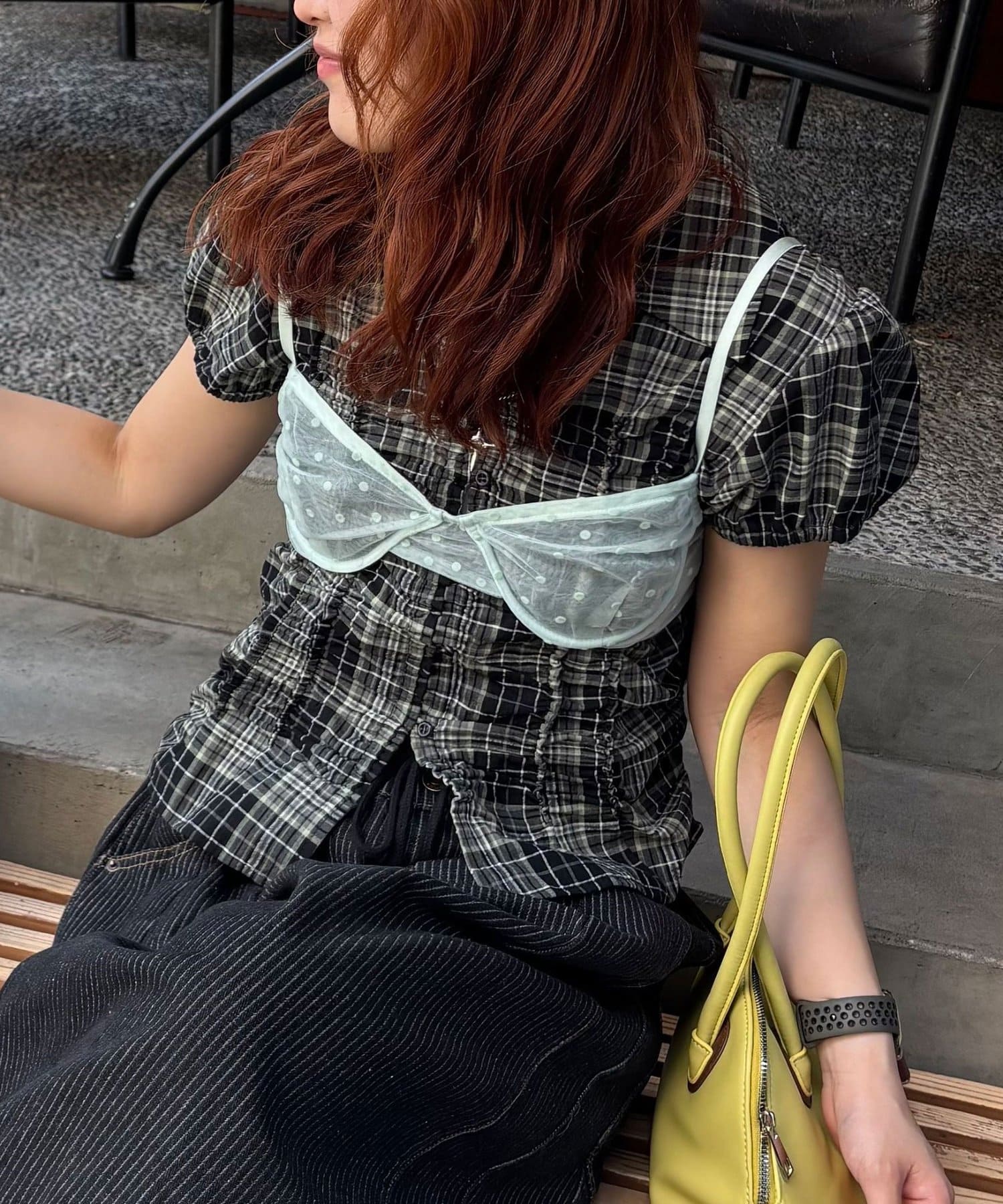 CIAOPANIC 波點薄紗Bustier - Image 12