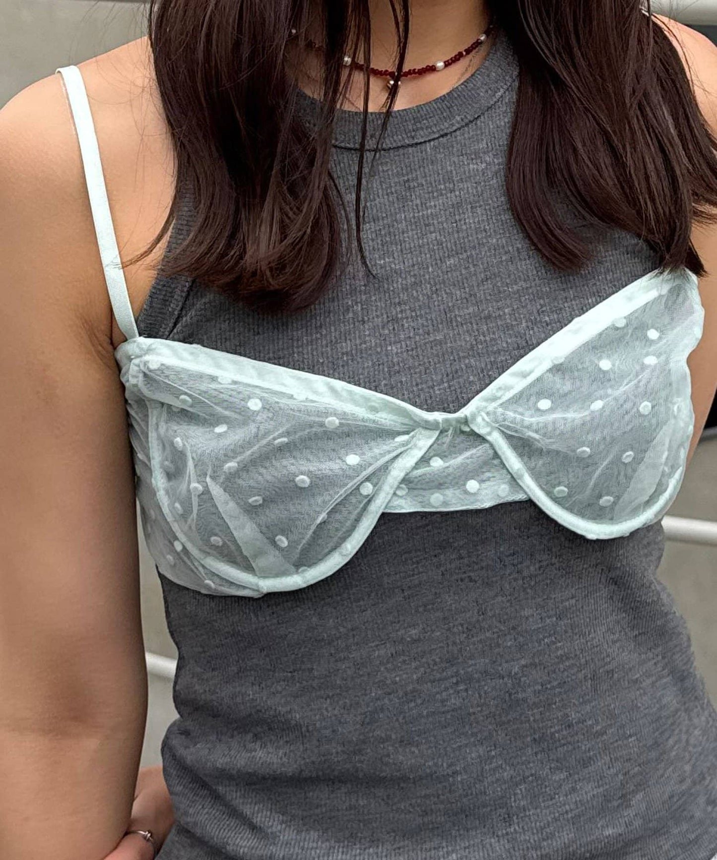CIAOPANIC 波點薄紗Bustier - Image 16