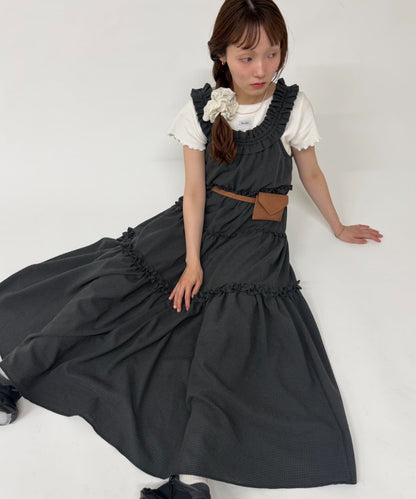 w closet 100%Cotton荷葉邊肩帶ops - Image 1