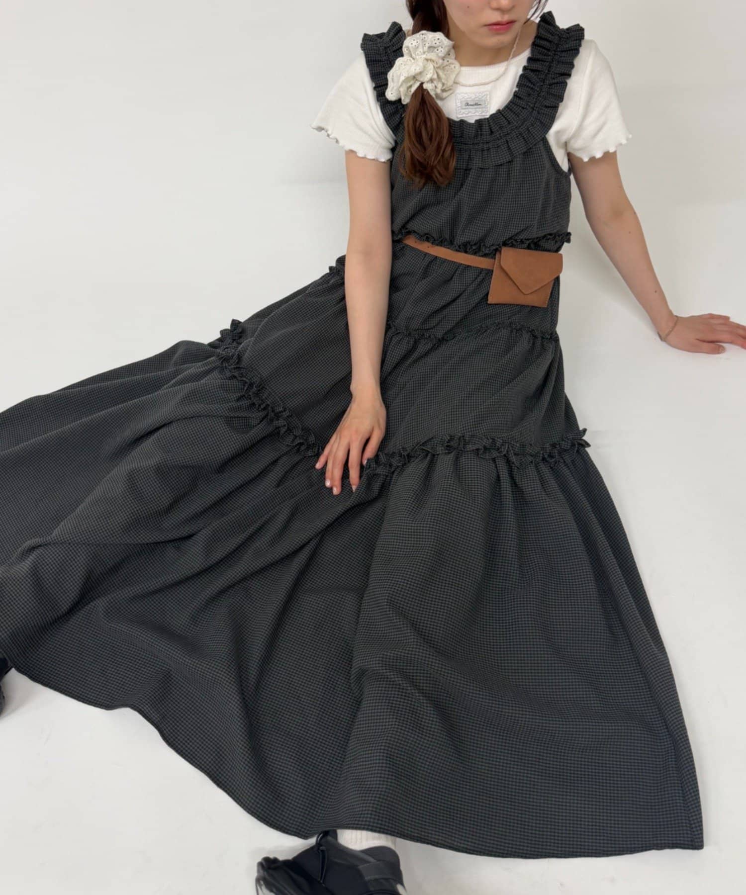 w closet 100%Cotton荷葉邊肩帶ops - Image 12