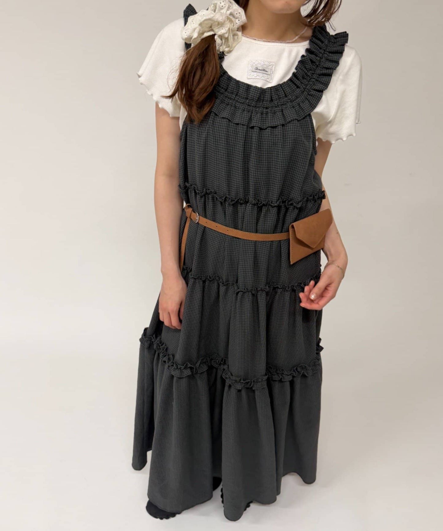 w closet 100%Cotton荷葉邊肩帶ops - Image 13