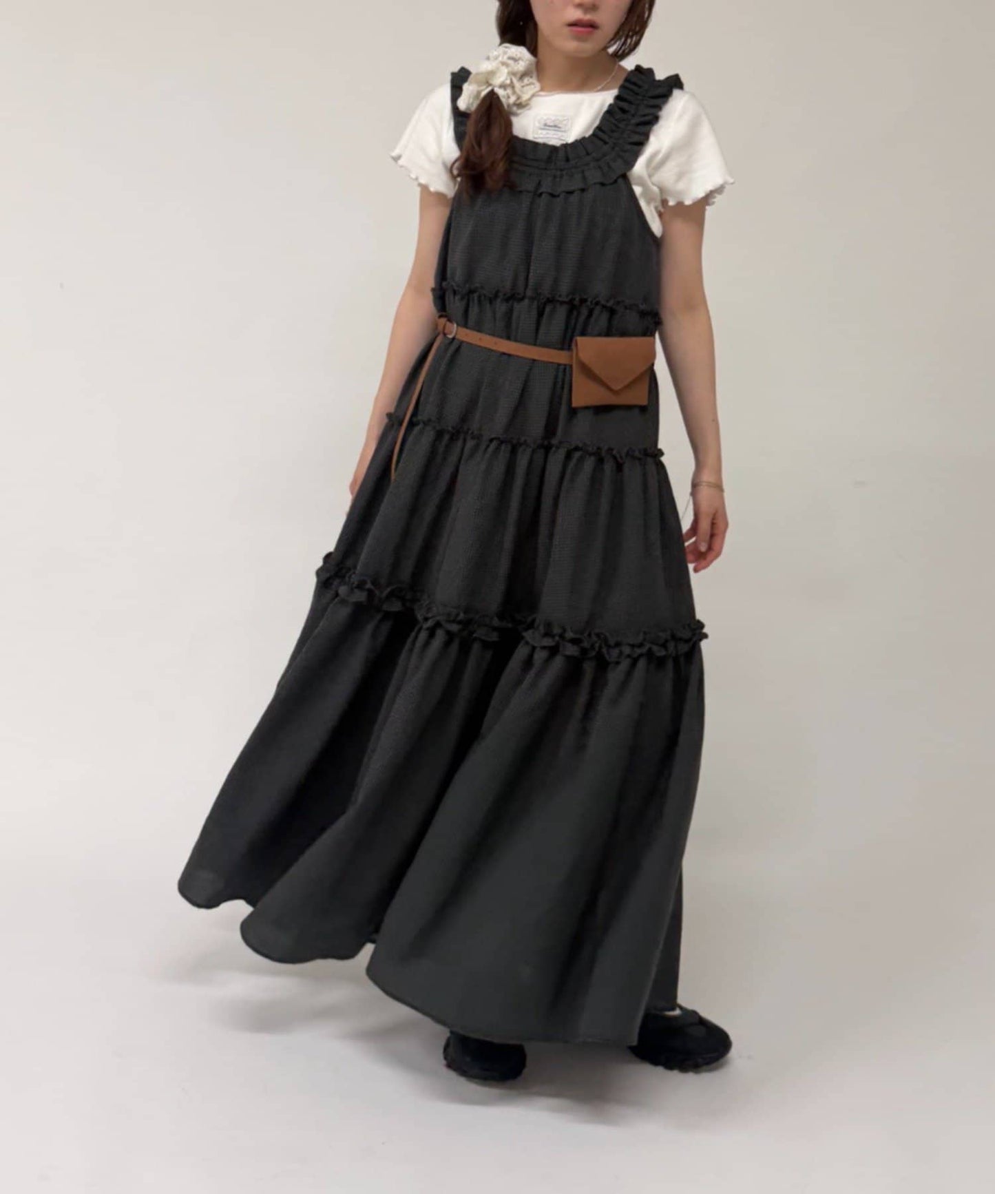 w closet 100%Cotton荷葉邊肩帶ops - Image 15