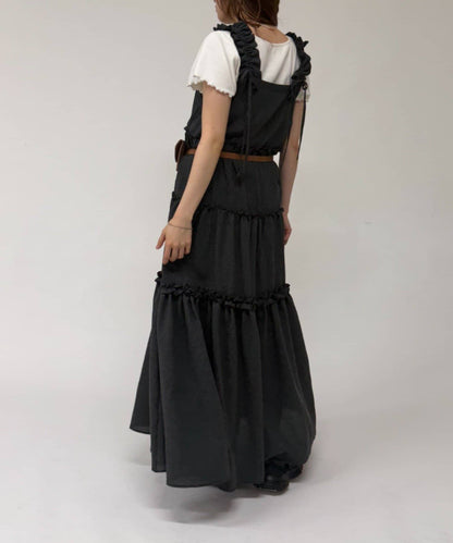 w closet 100%Cotton荷葉邊肩帶ops - Image 17