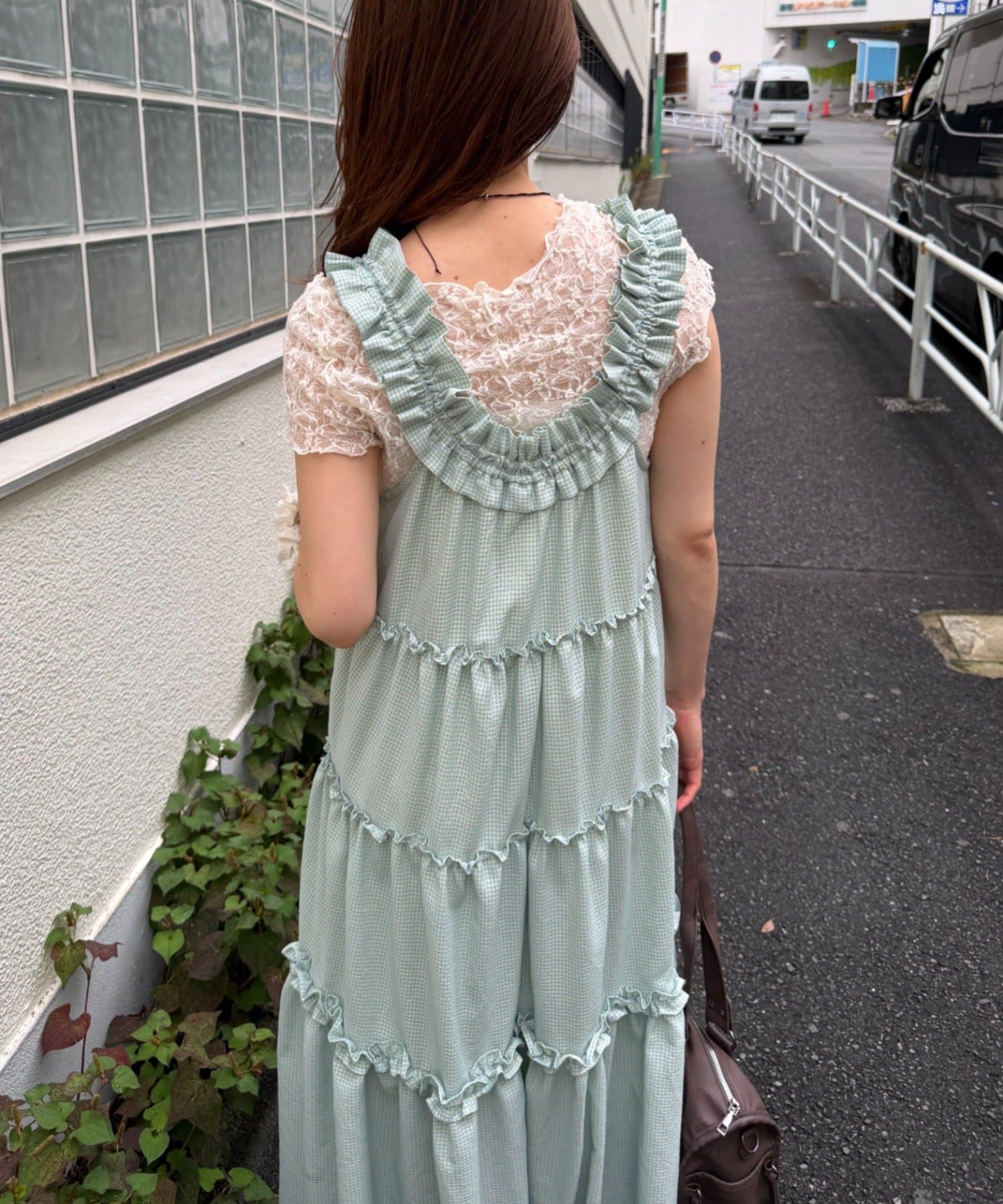 w closet 100%Cotton荷葉邊肩帶ops - Image 20