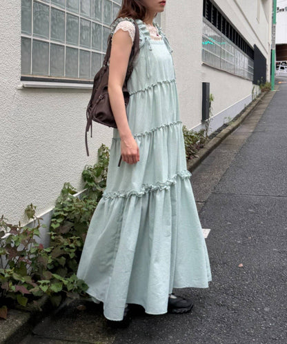 w closet 100%Cotton荷葉邊肩帶ops - Image 22