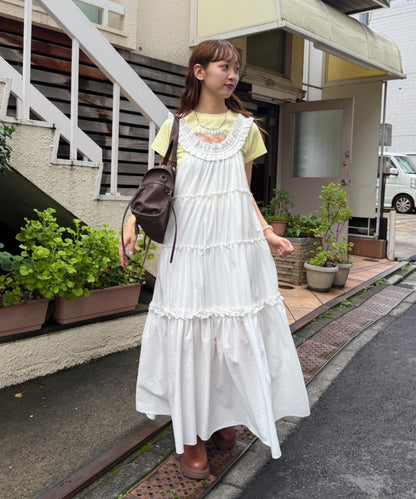 w closet 100%Cotton荷葉邊肩帶ops - Image 2