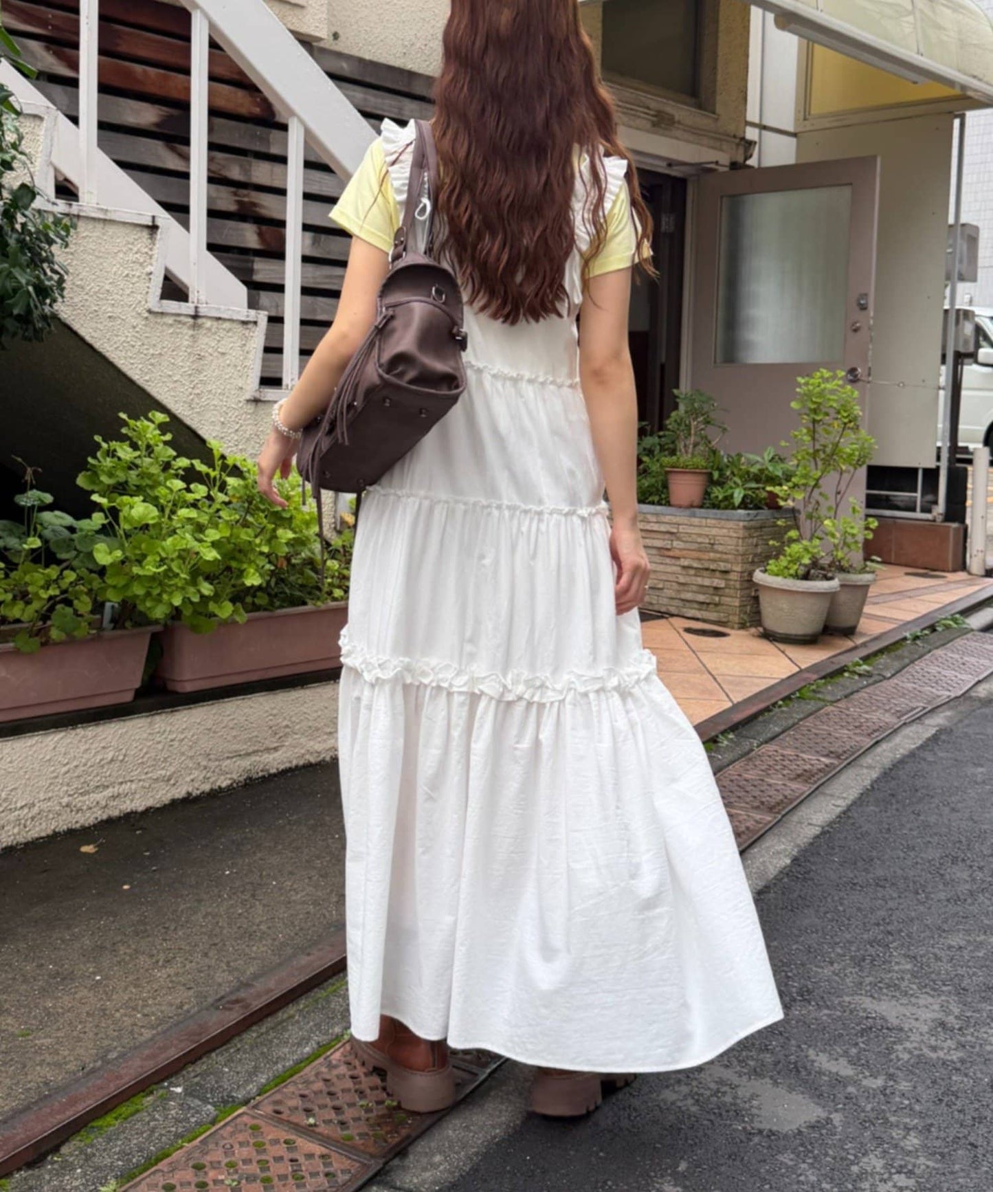 w closet 100%Cotton荷葉邊肩帶ops - Image 26