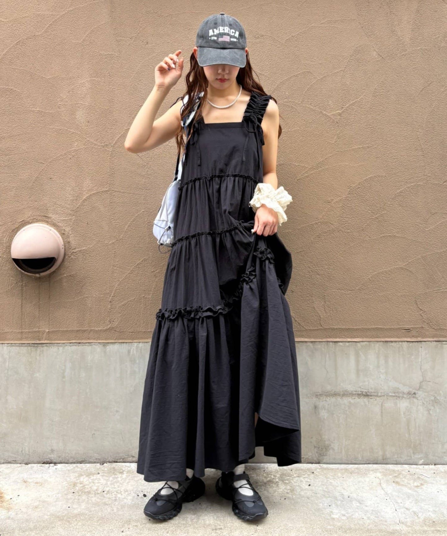 w closet 100%Cotton荷葉邊肩帶ops - Image 3