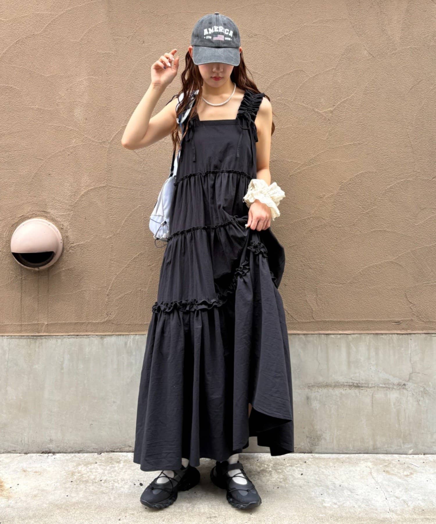 w closet 100%Cotton荷葉邊肩帶ops - Image 3