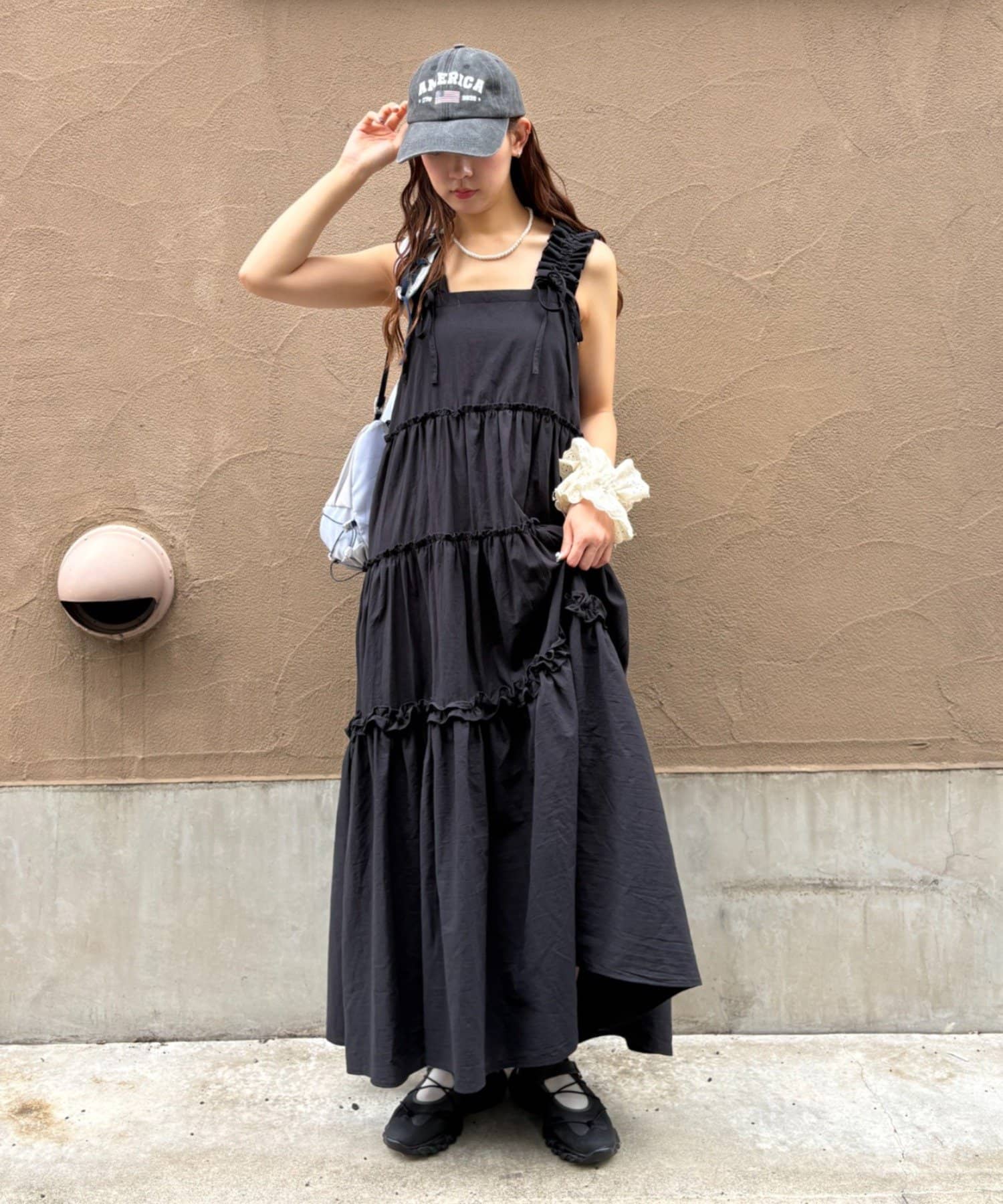 w closet 100%Cotton荷葉邊肩帶ops - Image 27