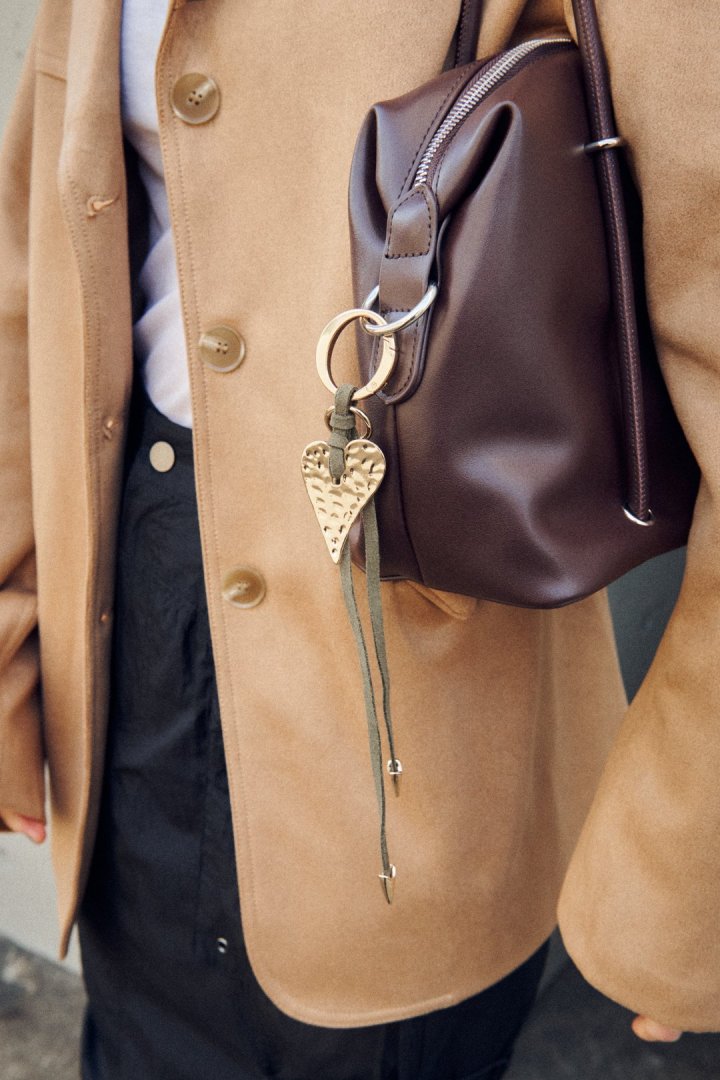 GOLDY Edgy Heart Suede Thread Charm - Image 9