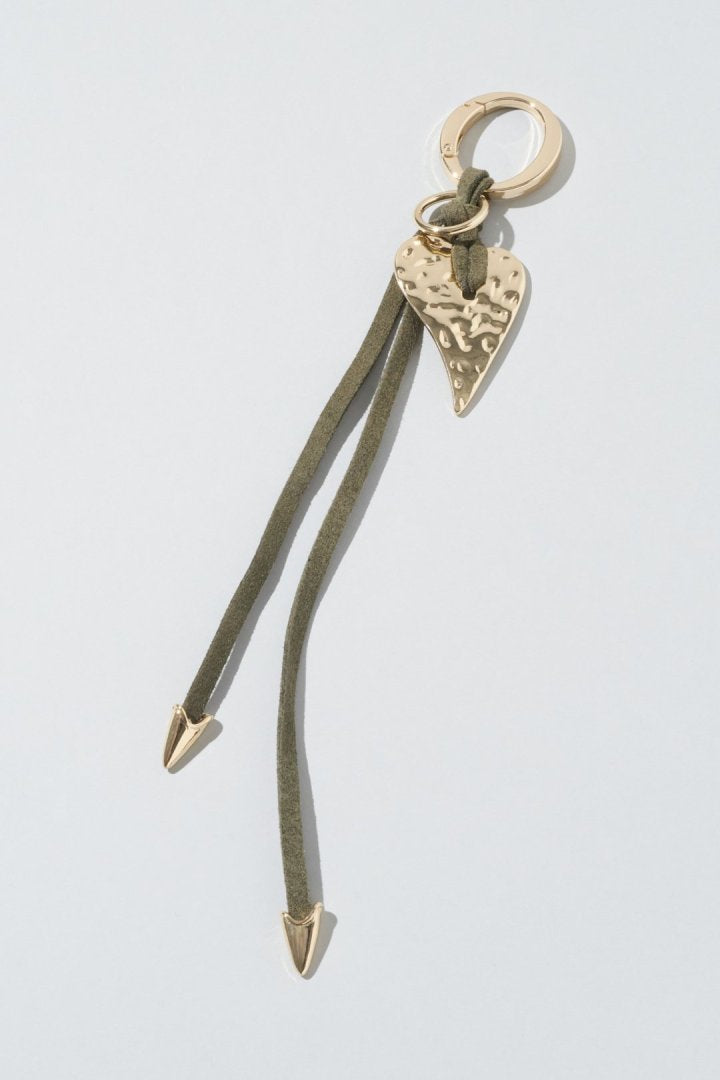 GOLDY Edgy Heart Suede Thread Charm - Image 3
