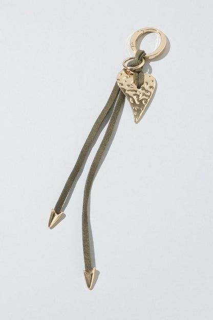 GOLDY Edgy Heart Suede Thread Charm - Image 3