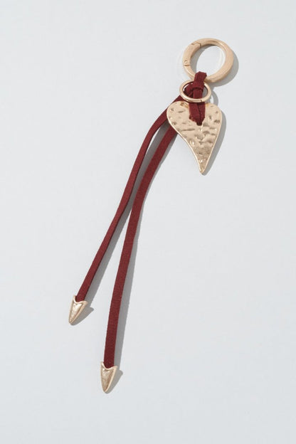 GOLDY Edgy Heart Suede Thread Charm - Image 5