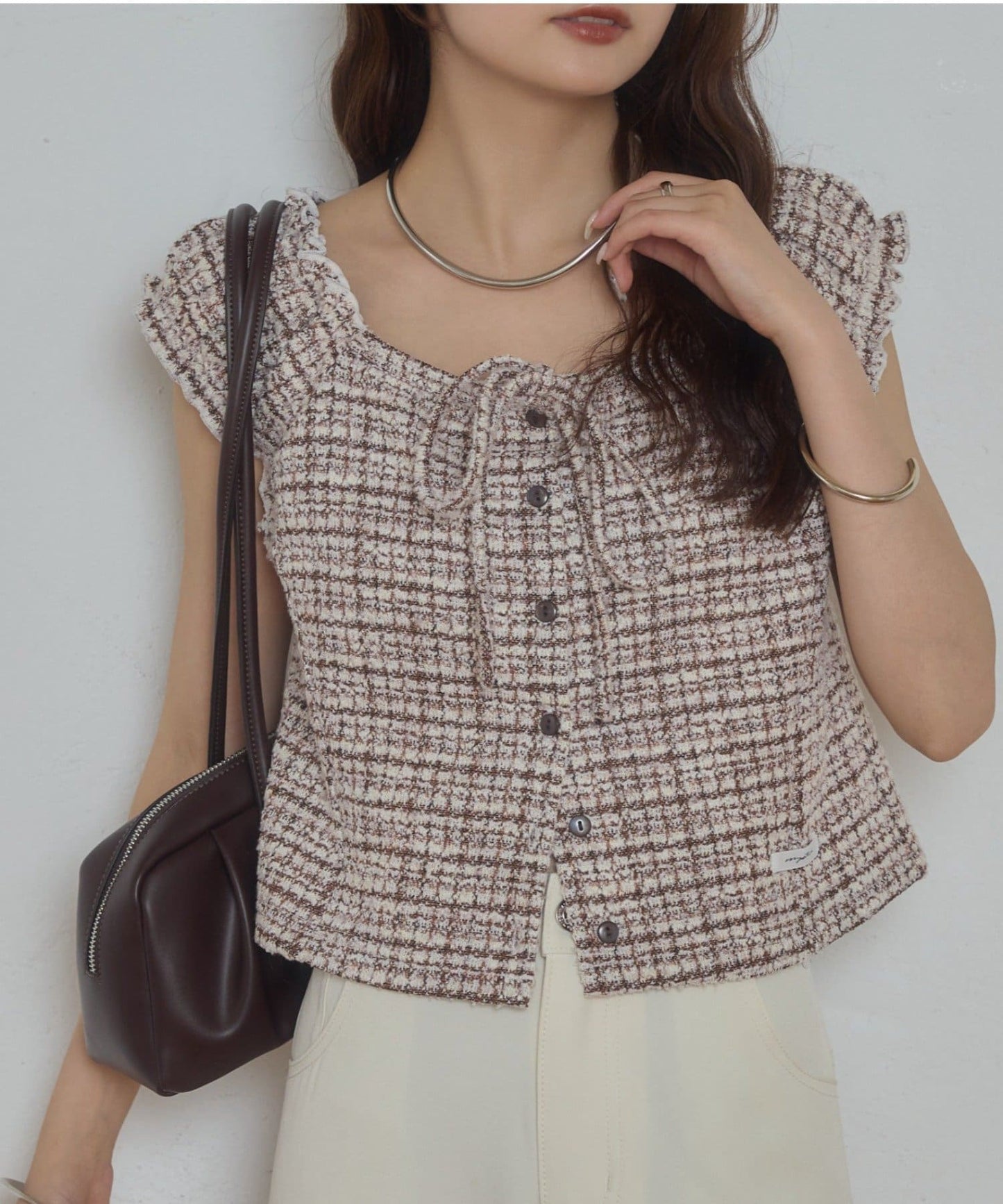 mystic tweeted ribbon french tee - Image 3