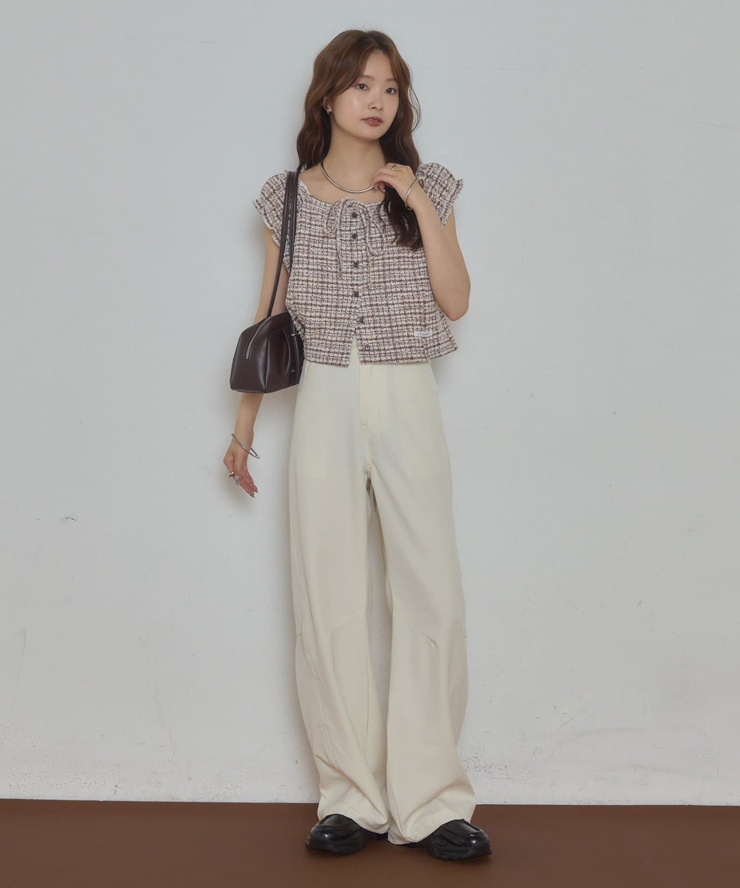 mystic tweeted ribbon french tee - Image 13