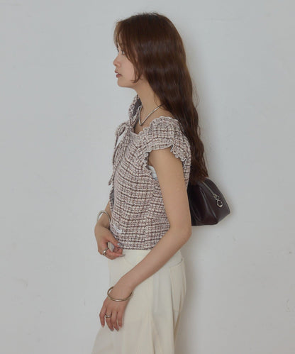 mystic tweeted ribbon french tee - Image 20