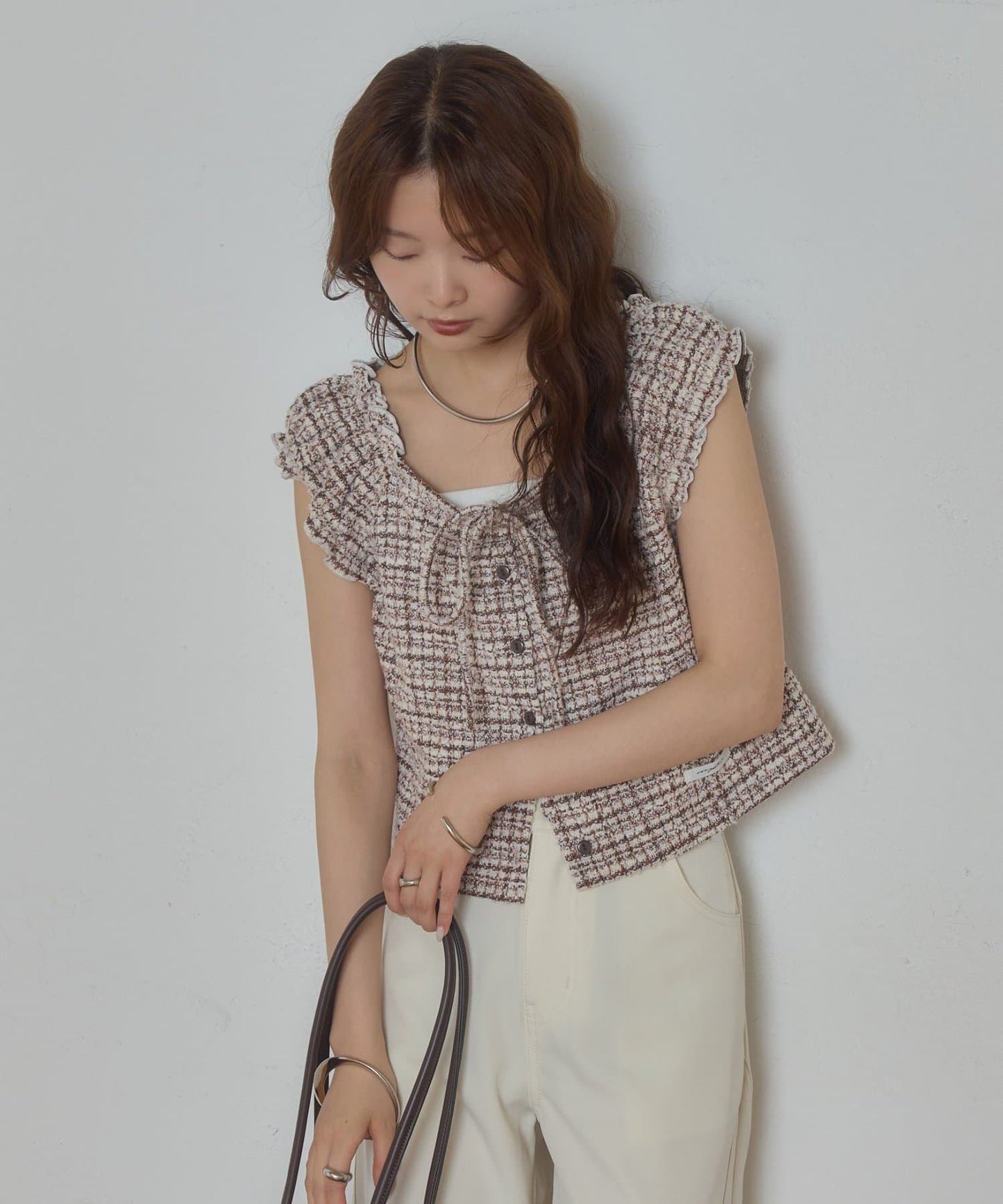 mystic tweeted ribbon french tee - Image 7