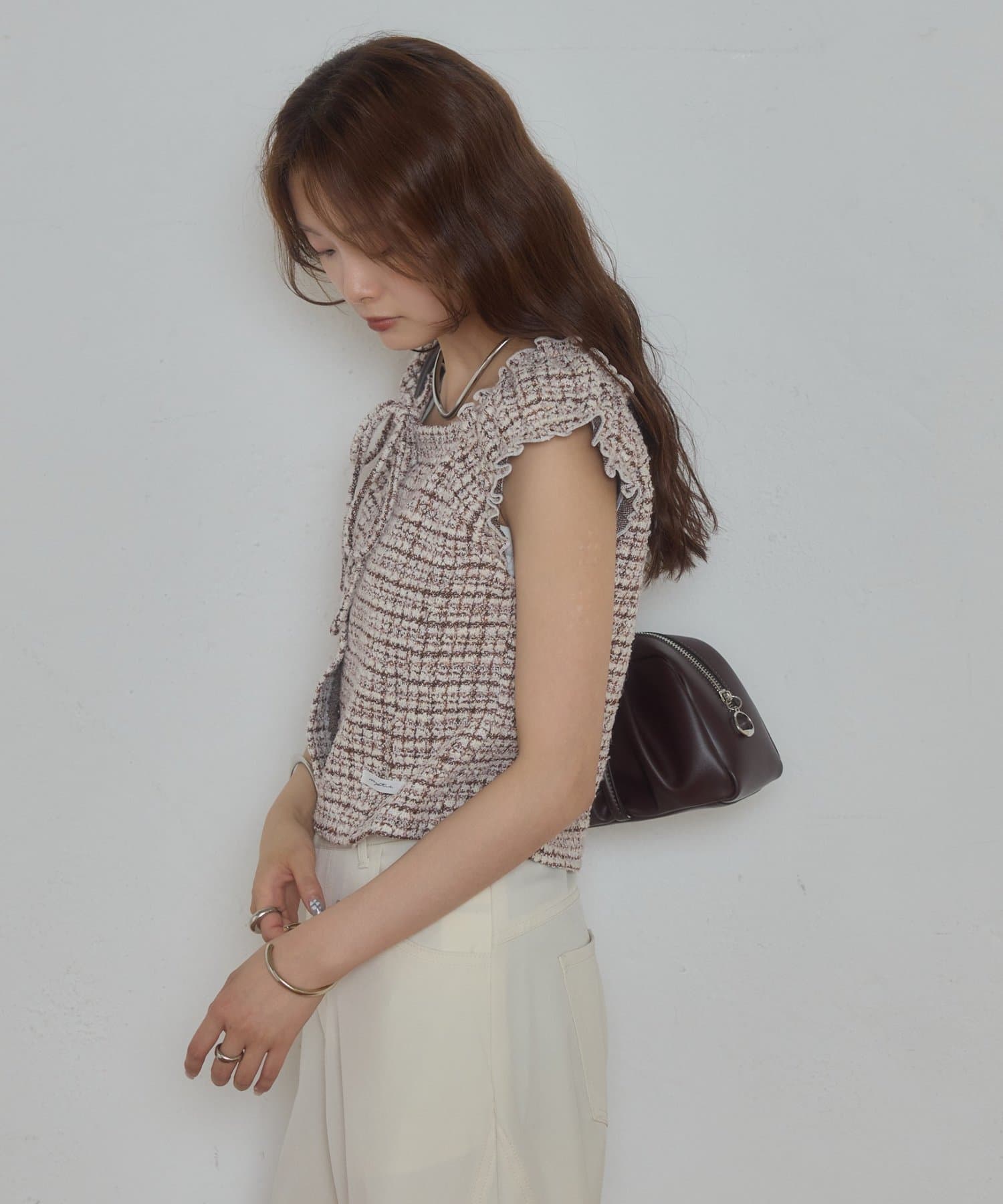 mystic tweeted ribbon french tee - Image 9