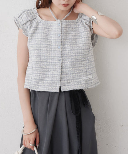 mystic tweeted ribbon french tee - Image 36