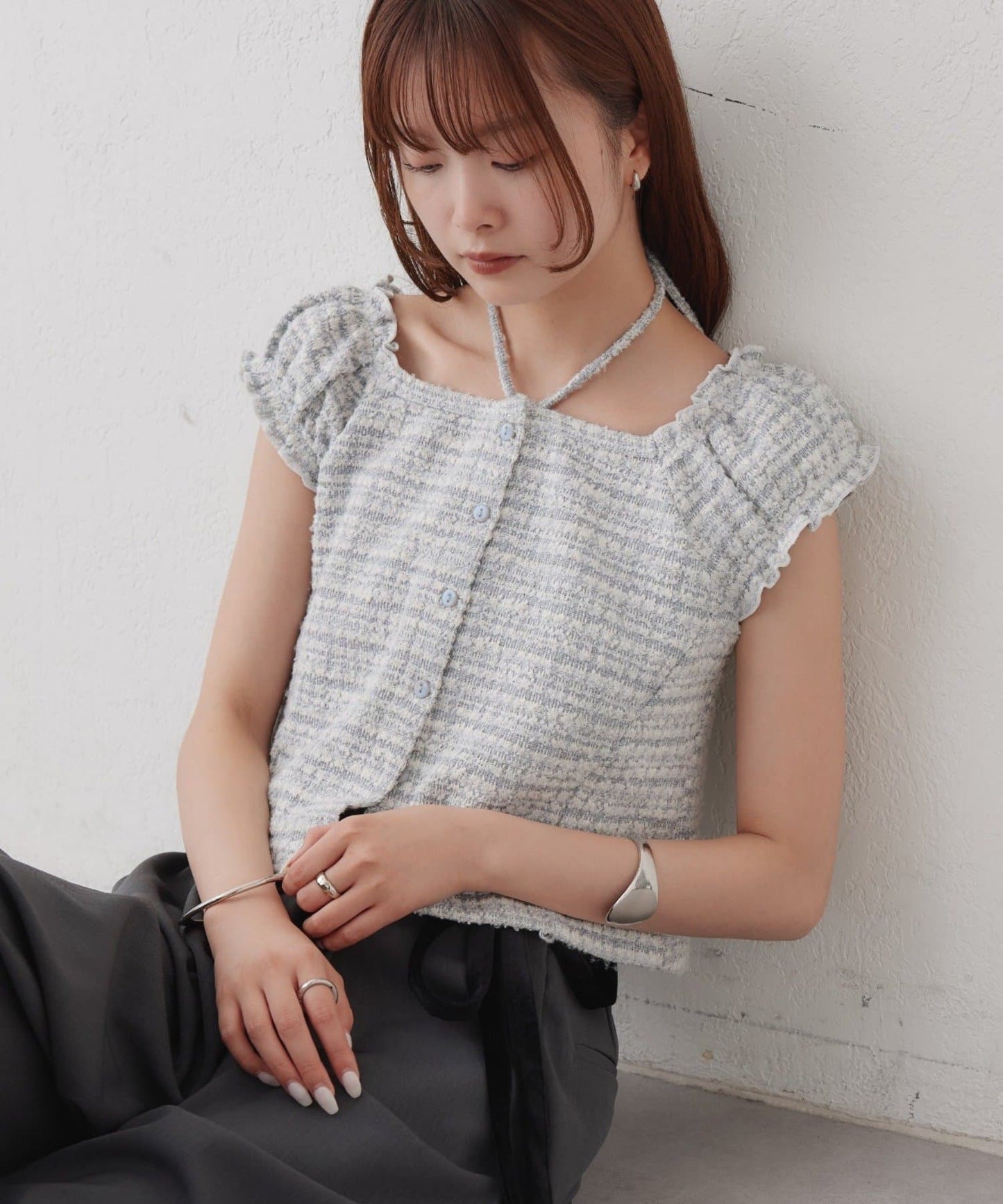 mystic tweeted ribbon french tee - Image 29