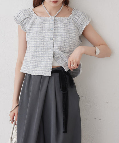 mystic tweeted ribbon french tee - Image 30