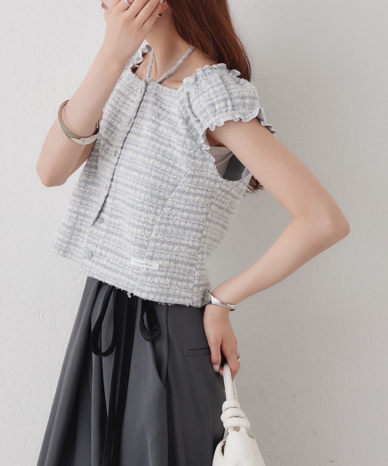 mystic tweeted ribbon french tee - Image 31