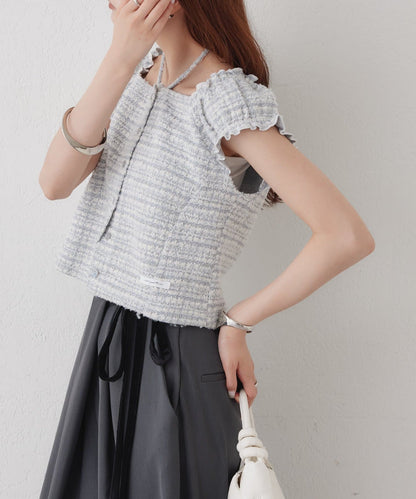 mystic tweeted ribbon french tee - Image 31