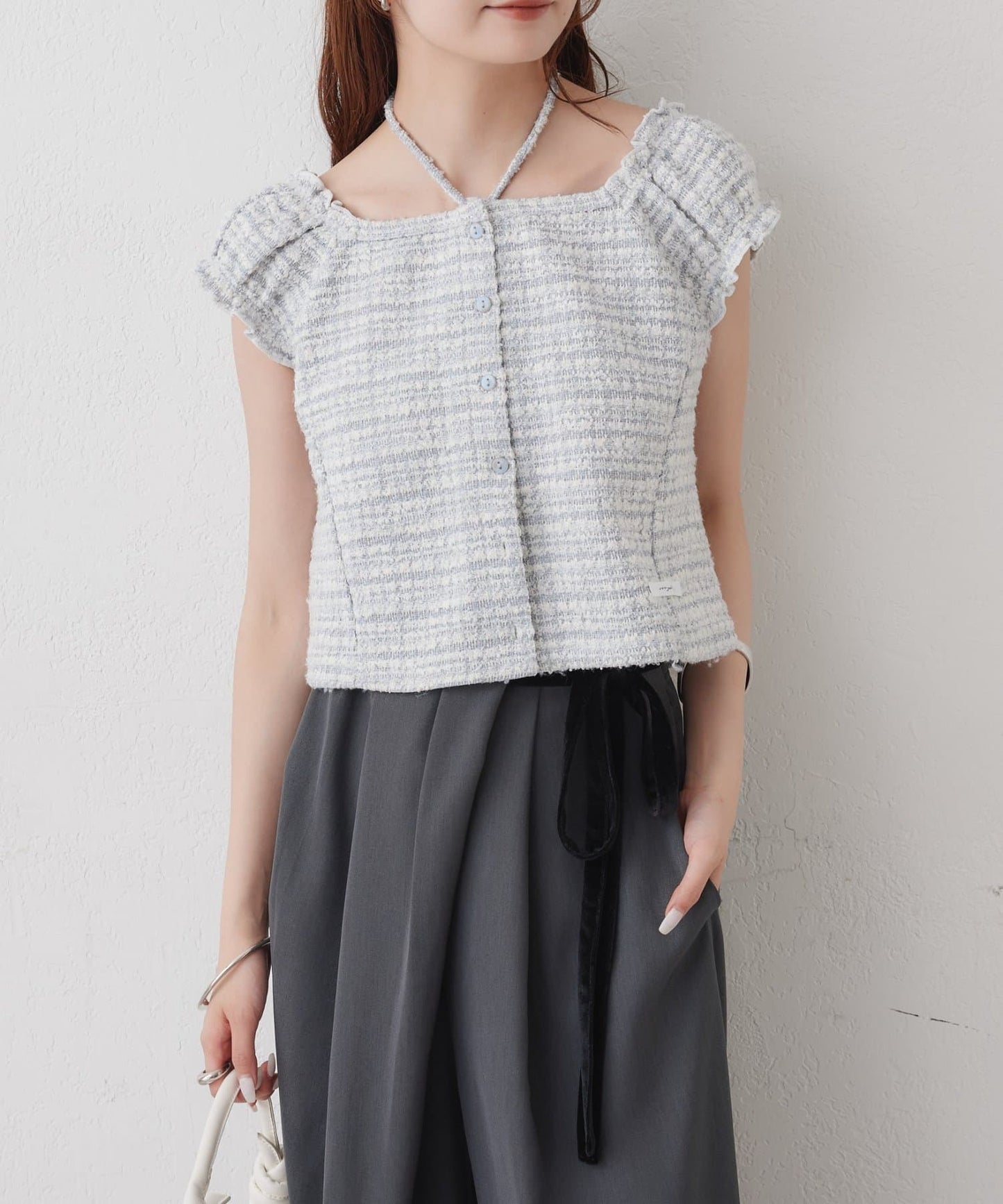 mystic tweeted ribbon french tee - Image 35