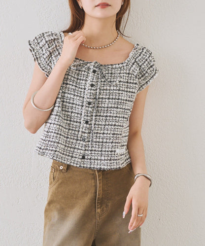 mystic tweeted ribbon french tee - Image 48