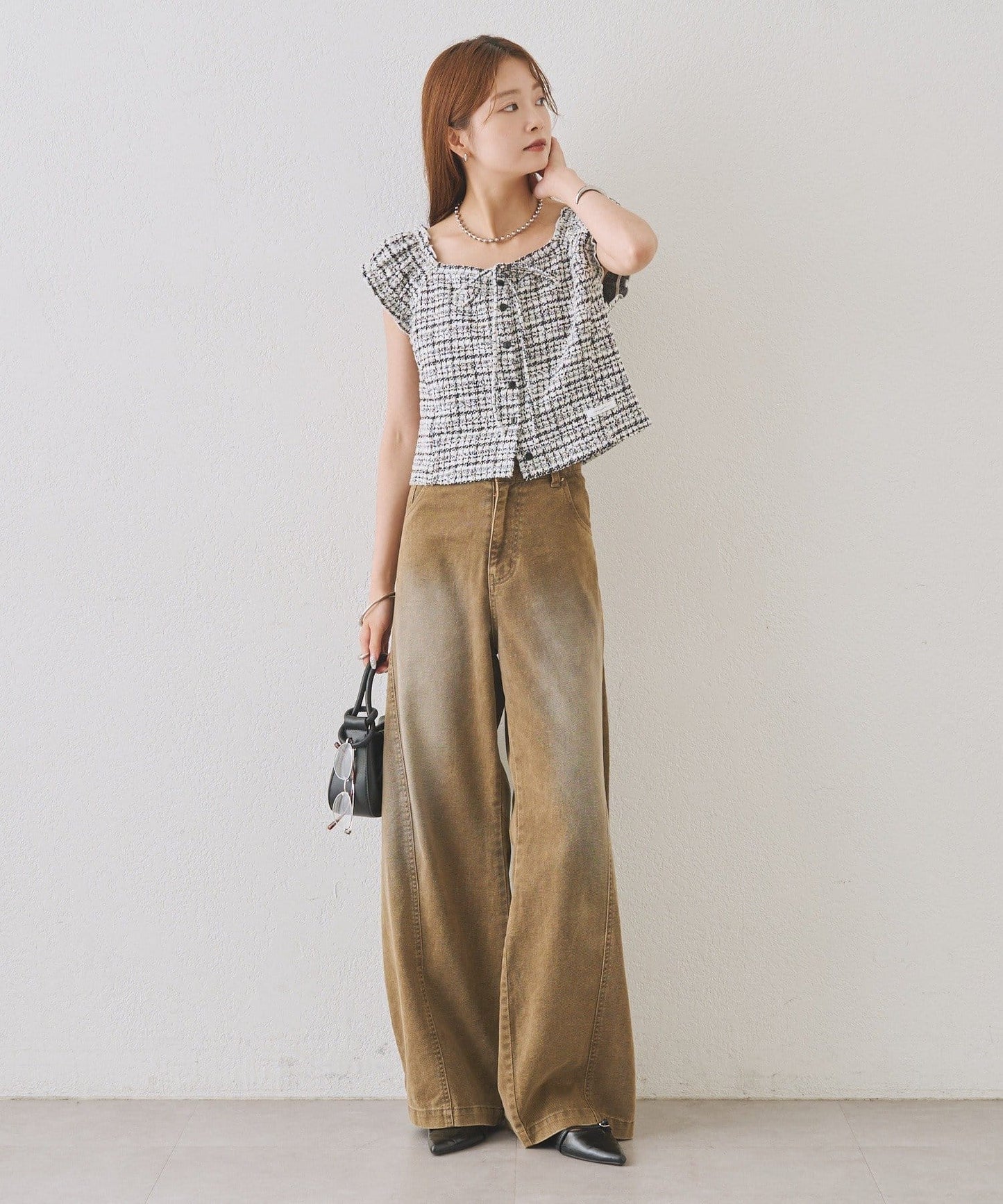 mystic tweeted ribbon french tee - Image 50