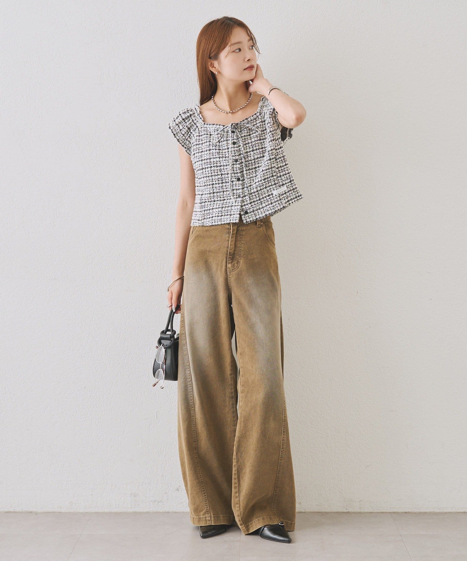 mystic tweeted ribbon french tee - Image 50