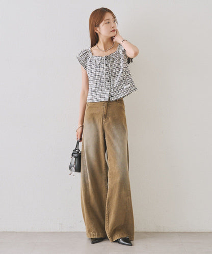 mystic tweeted ribbon french tee - Image 50