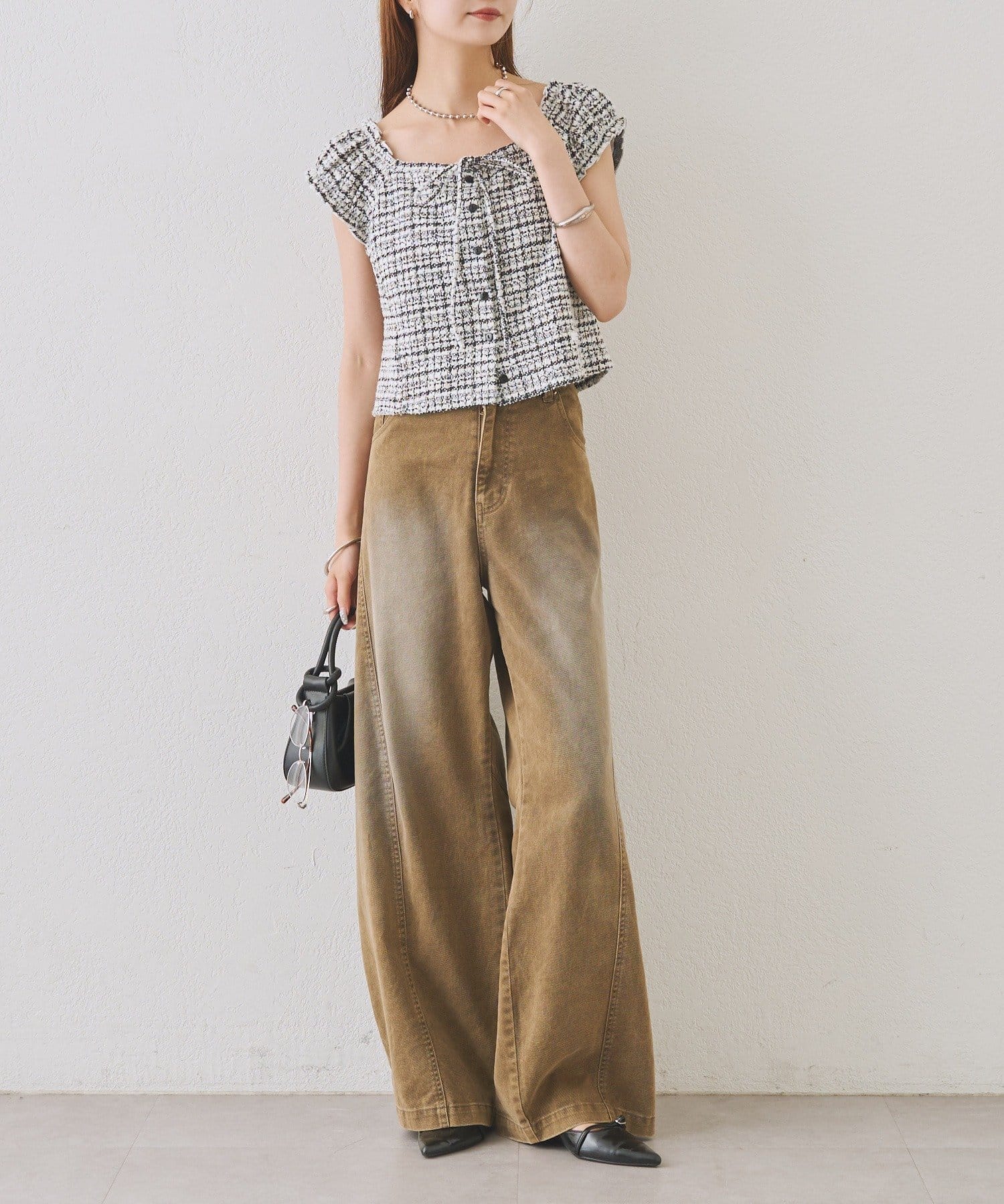 mystic tweeted ribbon french tee - Image 51