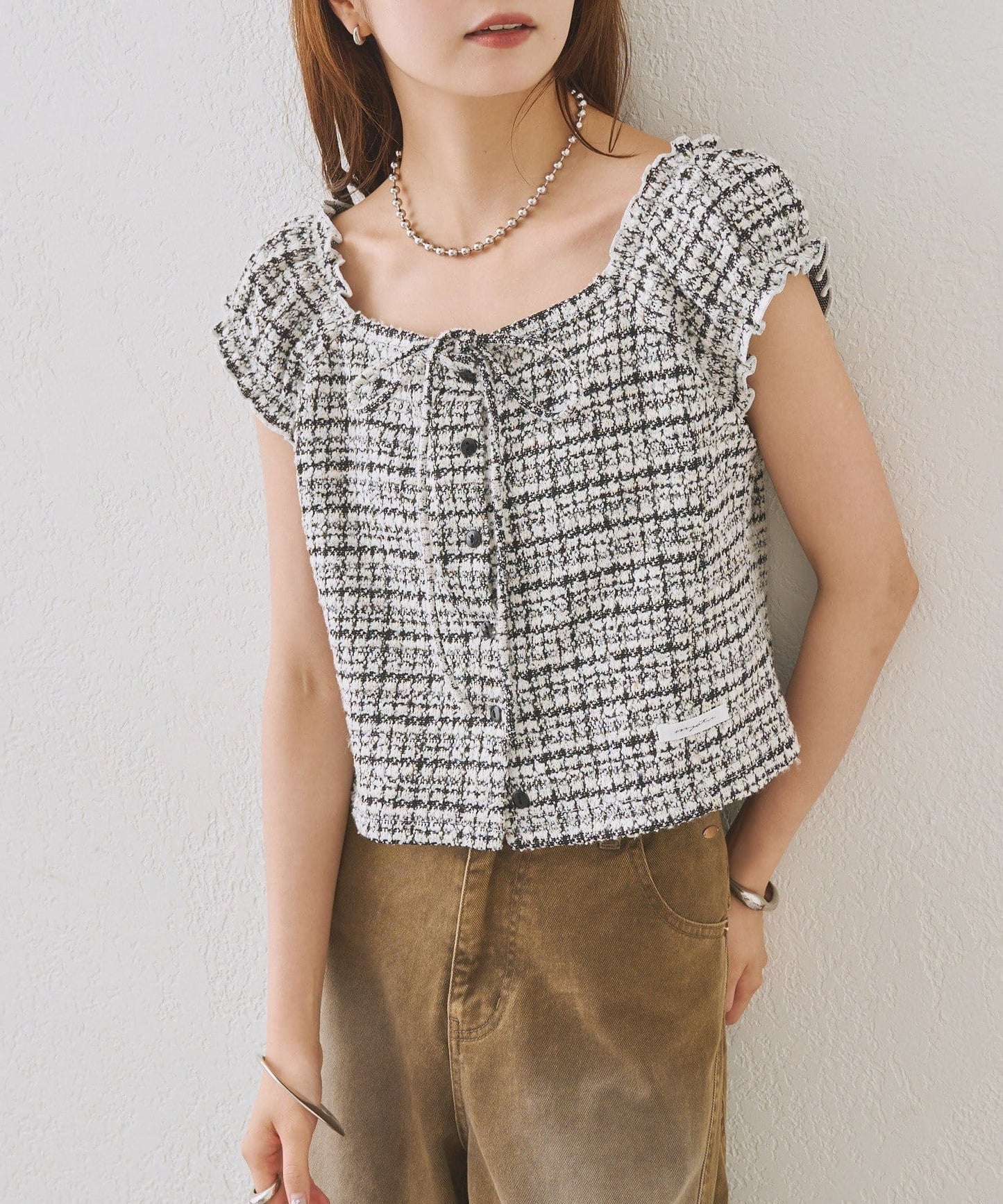mystic tweeted ribbon french tee - Image 52