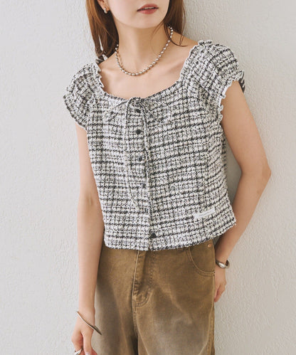 mystic tweeted ribbon french tee - Image 52