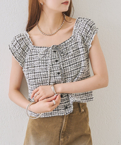 mystic tweeted ribbon french tee - Image 53