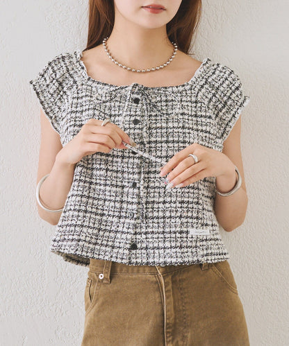 mystic tweeted ribbon french tee - Image 38