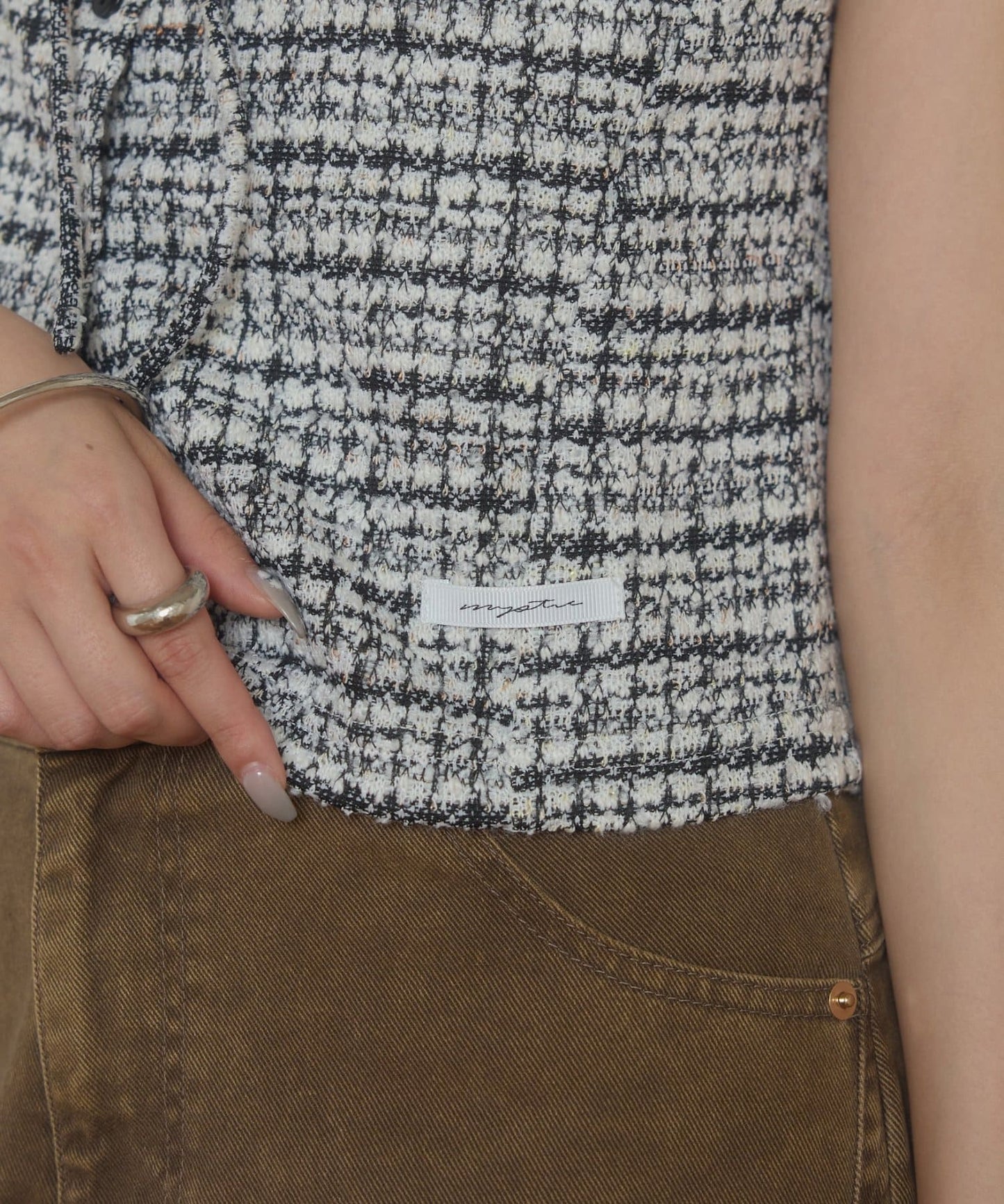 mystic tweeted ribbon french tee - Image 56